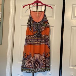 Multi color paisley dress